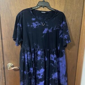 Disturbia Midnight Tie-Dye Dress